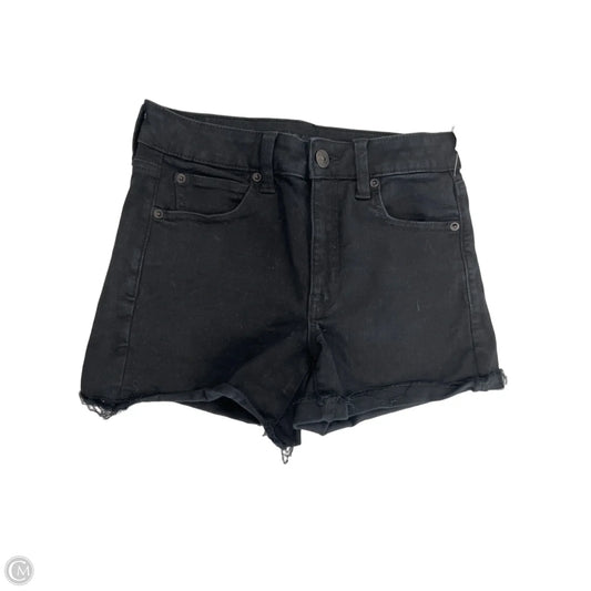Shorts By American Eagle In Black Denim, Size: 6