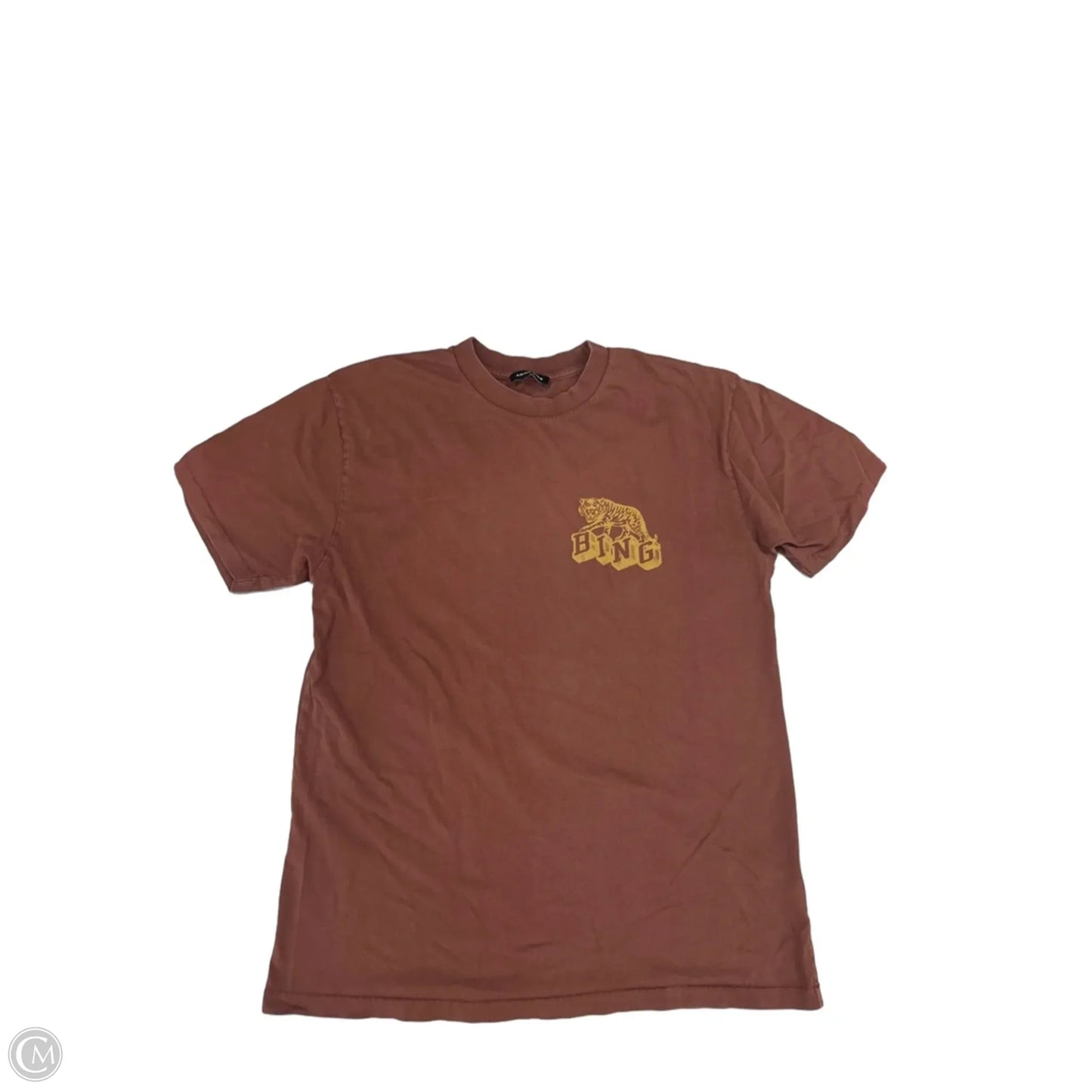 Top Short Sleeve By Anine Bing In Brown, Size: S