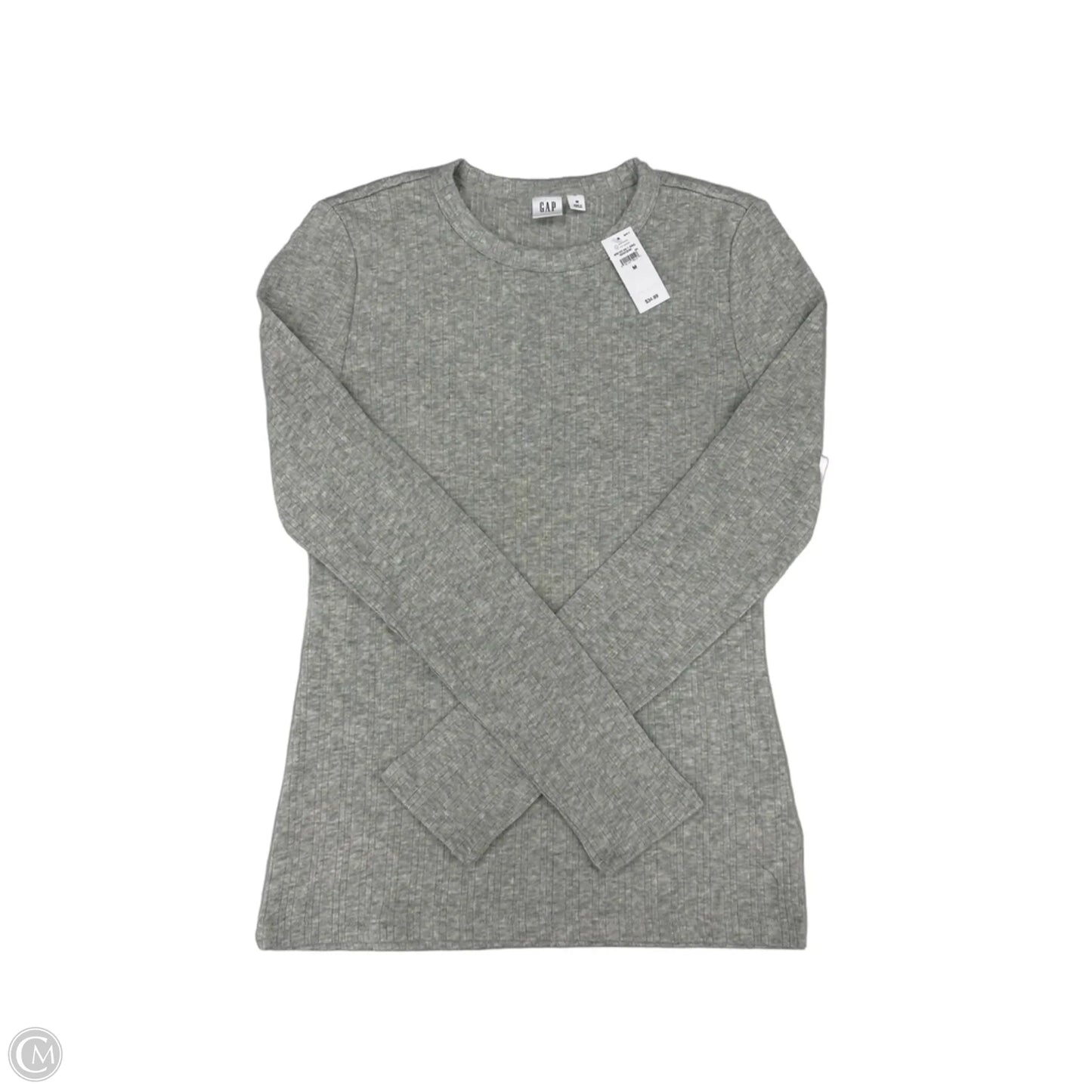 Top Long Sleeve By Gap In Grey, Size: M
