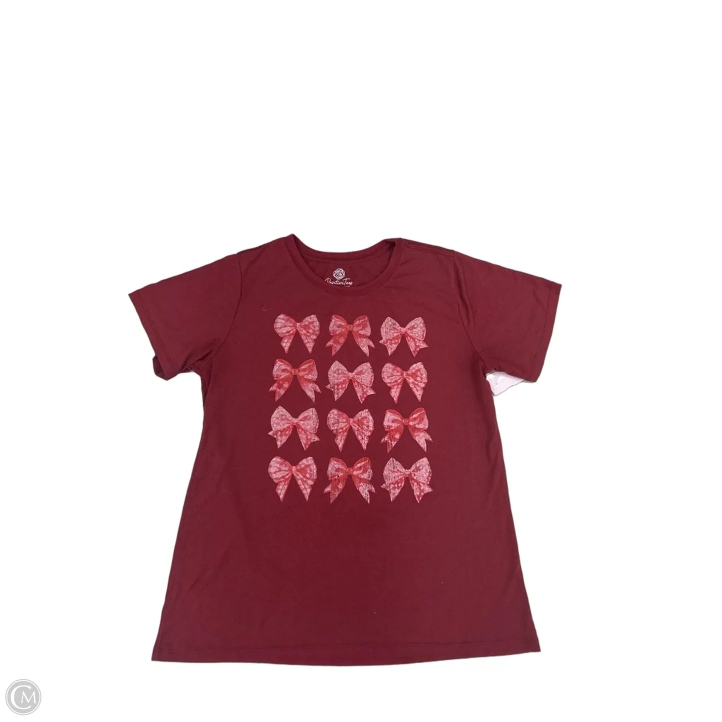 Top Short Sleeve By Cmf In Red, Size: L