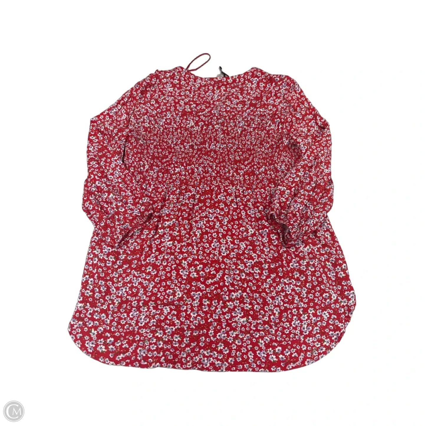 Top 3/4 Sleeve By Knox Rose In Red, Size: M