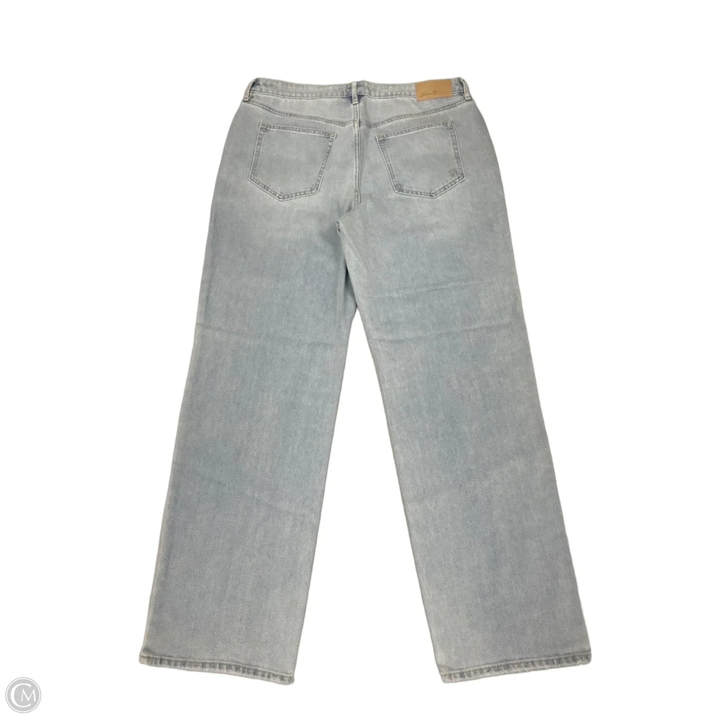 Jeans Straight By Seven 7 In Blue Denim, Size: 10