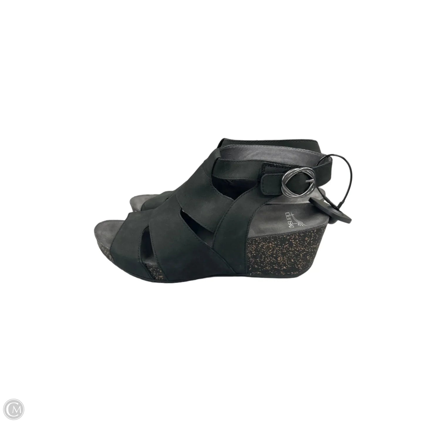 Sandals Heels Wedge By Dansko In Black, Size: 10.5