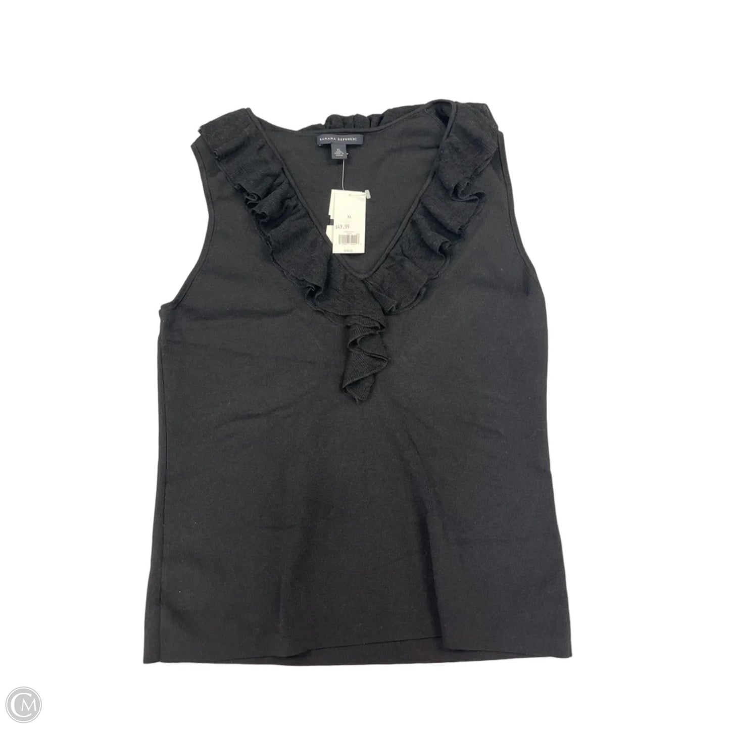 Top Sleeveless By Banana Republic In Black, Size: Xl