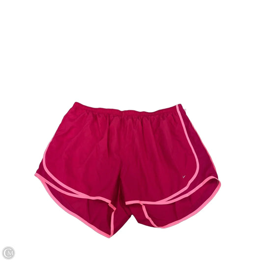 Athletic Shorts By Nike In Pink, Size: 3x