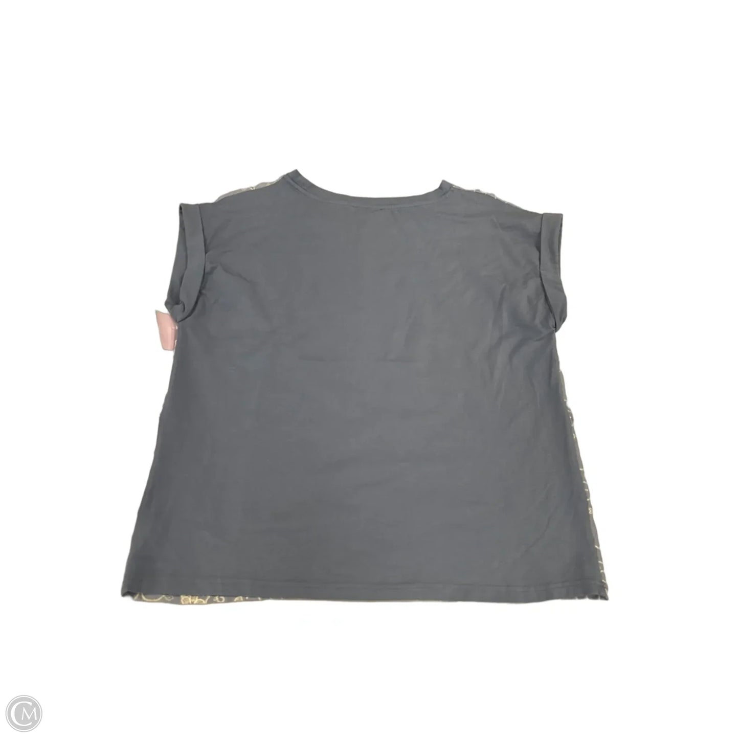 Top Sleeveless By Staccato In Blue & White, Size: L