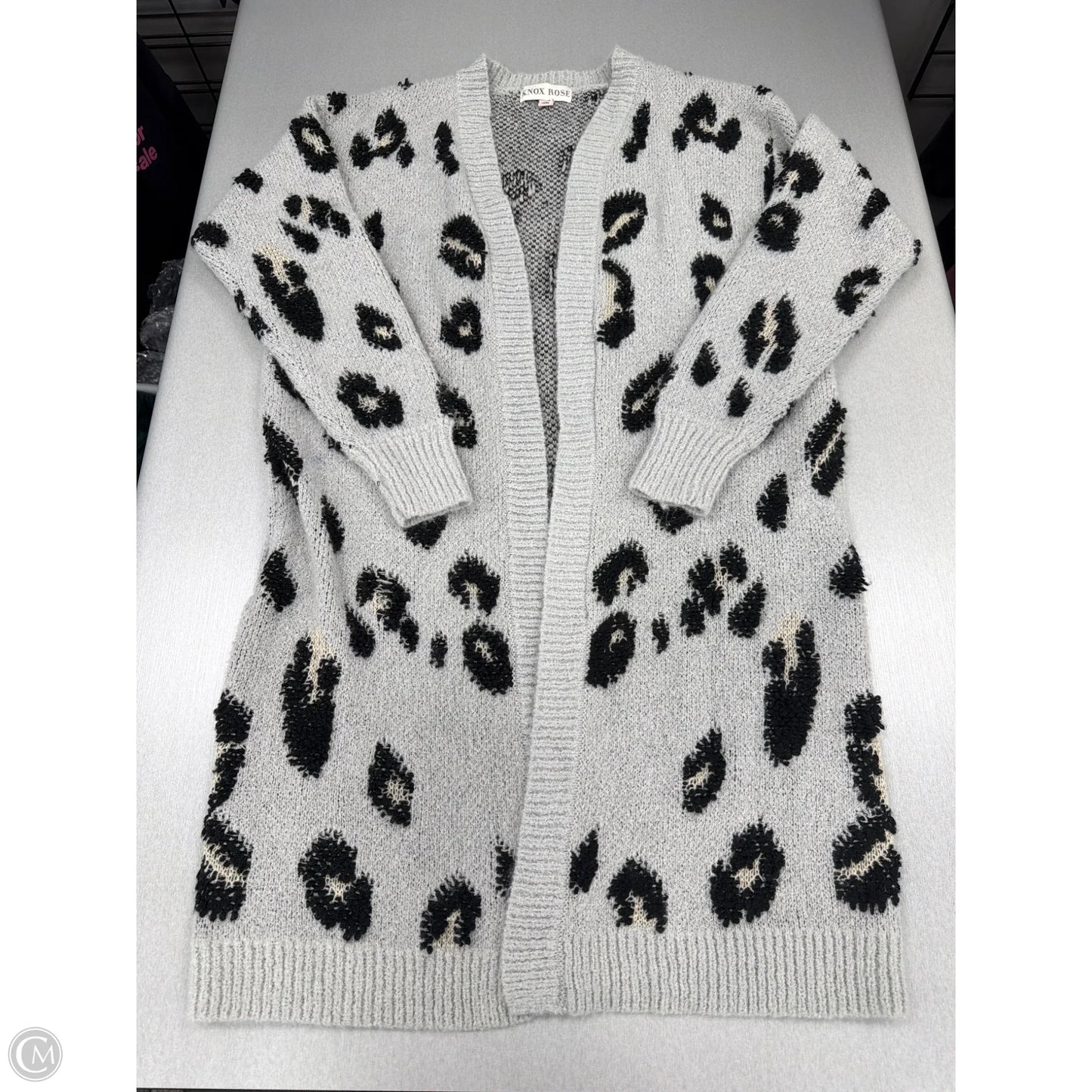 Cardigan By Knox Rose In Animal Print, Size: Xs