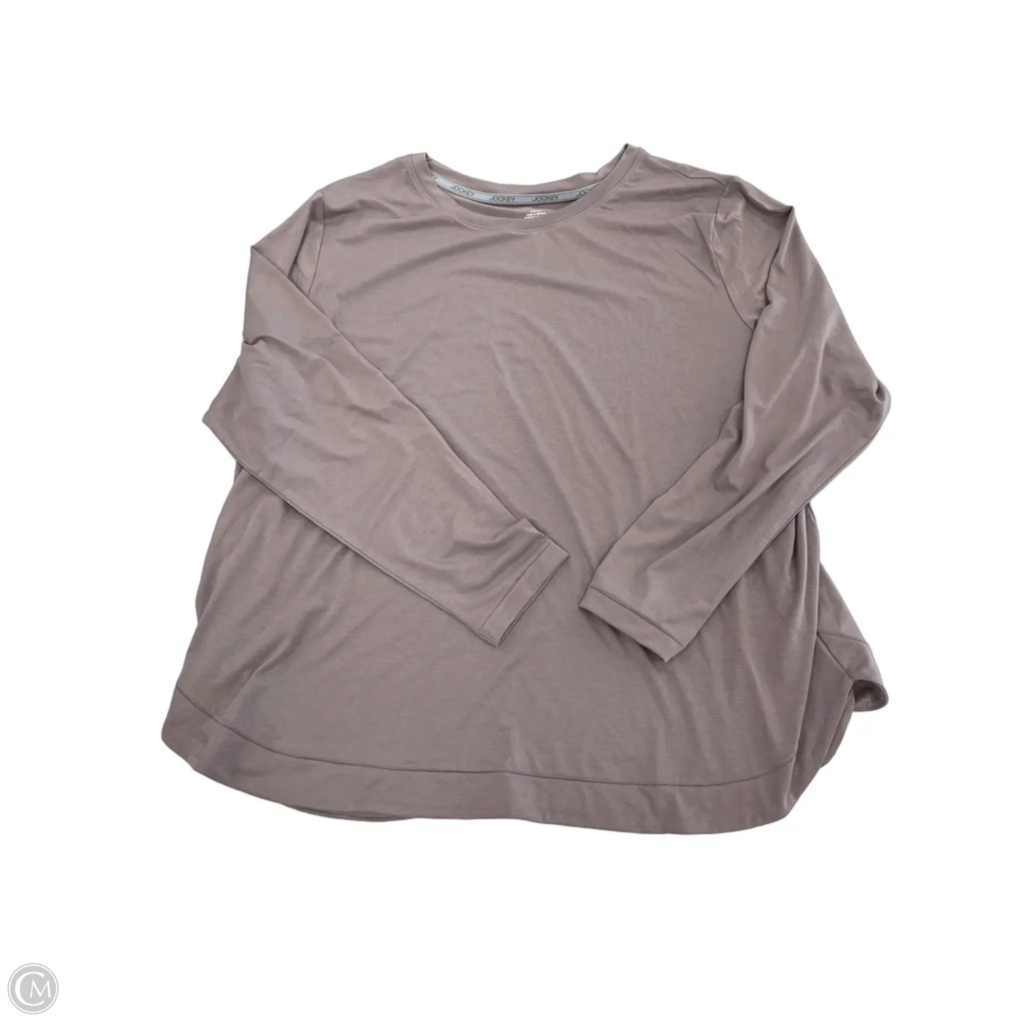 Top Long Sleeve By Jockey In Mauve, Size: 2x