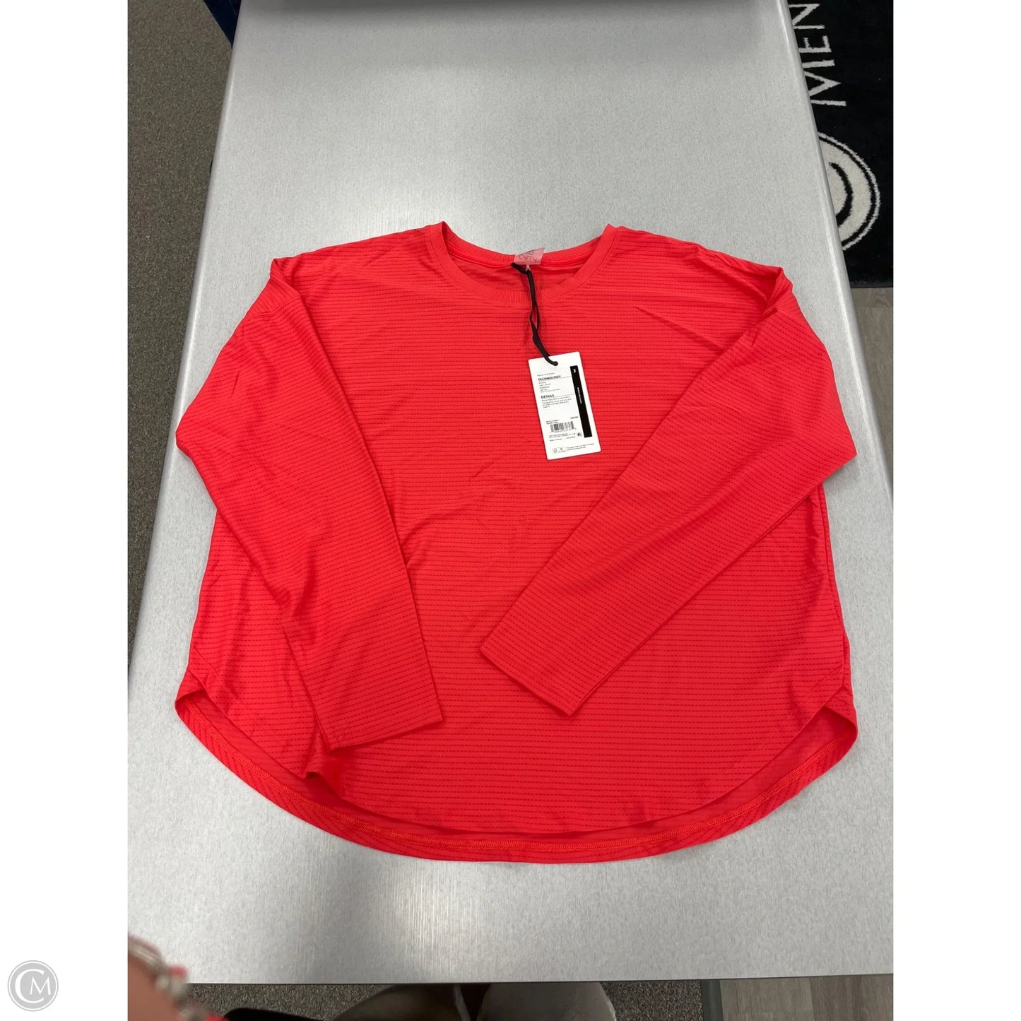 Athletic Top Long Sleeve Crewneck By Calia In Coral, Size: Xxl