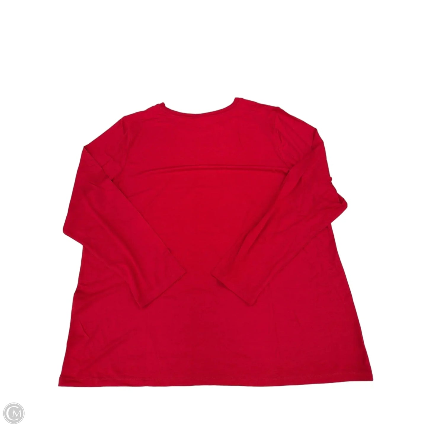 Top Long Sleeve By Chicos In Red, Size: Xxl