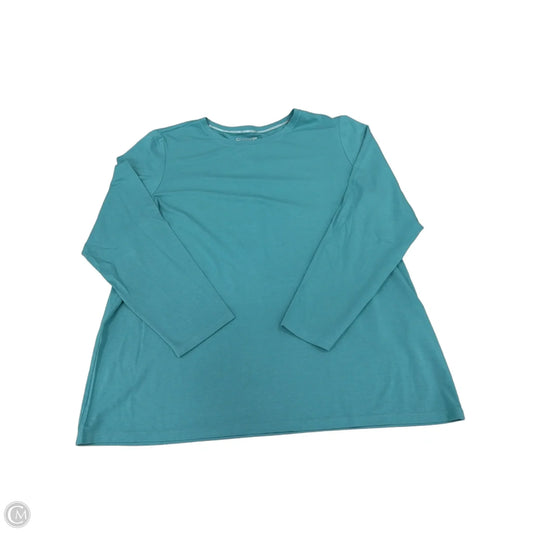 Top Long Sleeve By Chicos In Blue, Size: Xxl