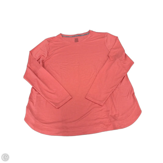 Top Short Sleeve By Jockey In Coral, Size: Xxl