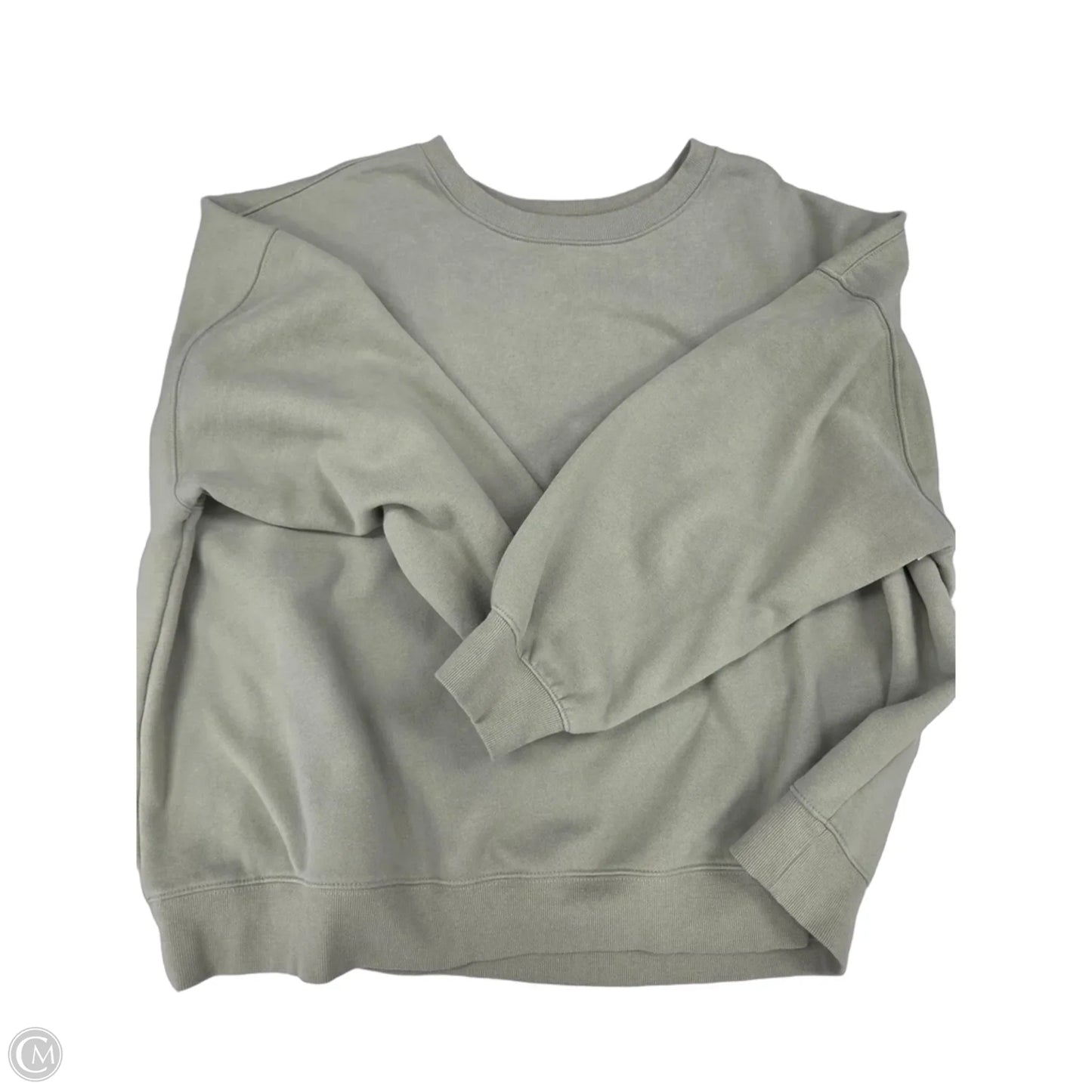 Sweatshirt Crewneck By Lands End In Green, Size: 3x