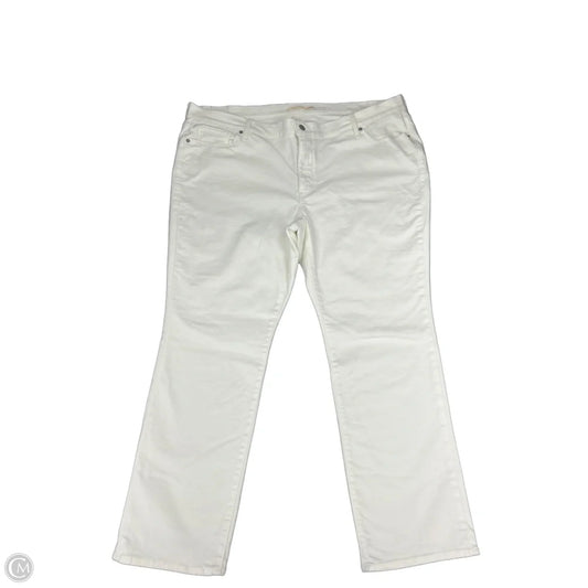 Jeans Straight By Levis In White Denim, Size: 22w