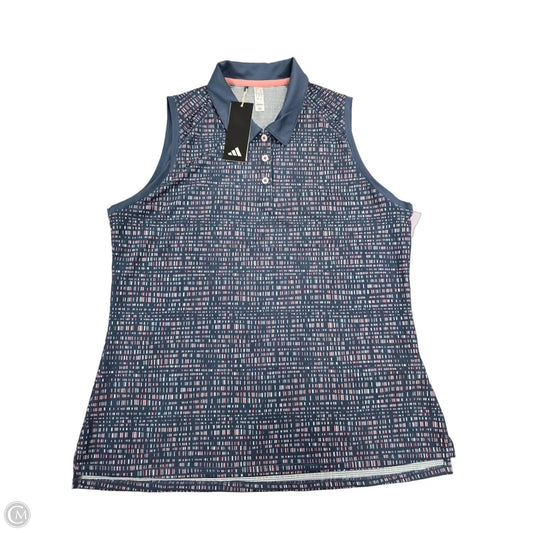 Athletic Tank Top By Adidas In Grey, Size: L