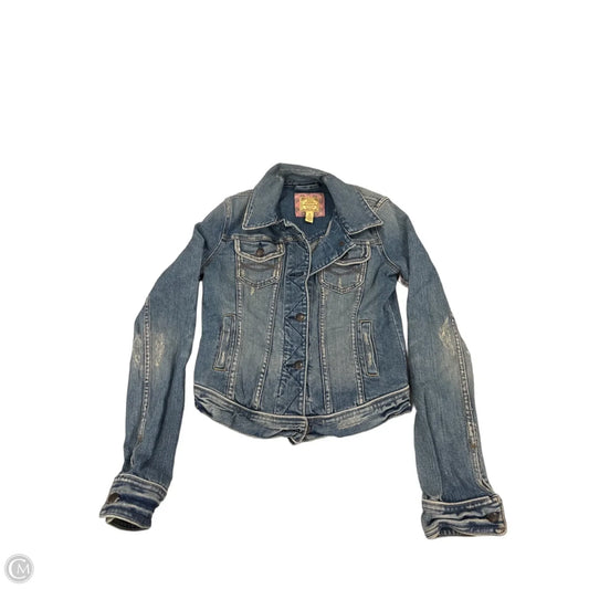 Jacket Denim By Abercrombie And Fitch In Blue Denim, Size: M