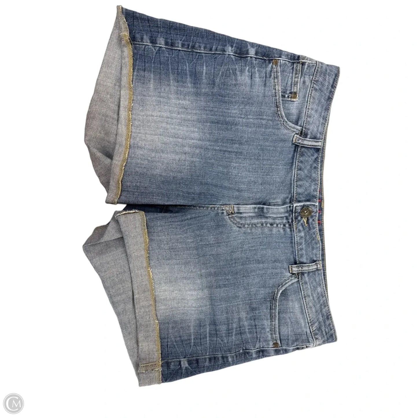 Shorts By Elle In Blue Denim, Size: 14