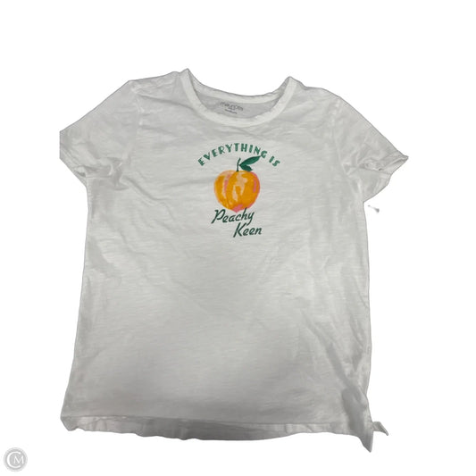 Top Short Sleeve By Maurices In White, Size: L