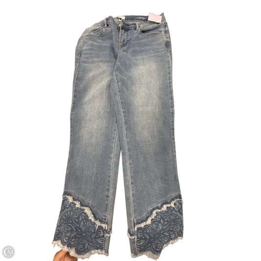 Jeans Skinny By Nicole By Nicole Miller In Blue Denim, Size: 8