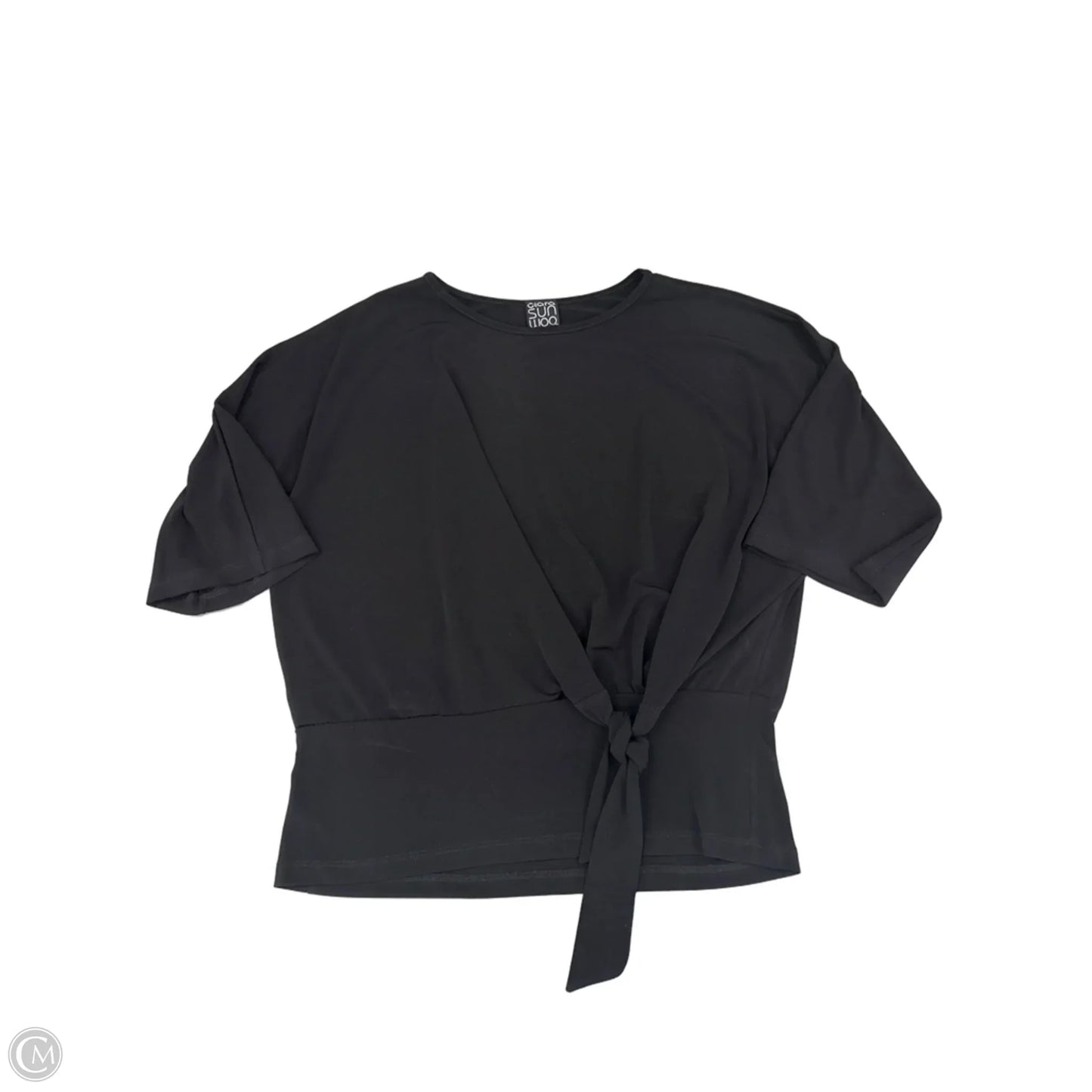 Top Short Sleeve By Clara Sun Woo In Black, Size: S