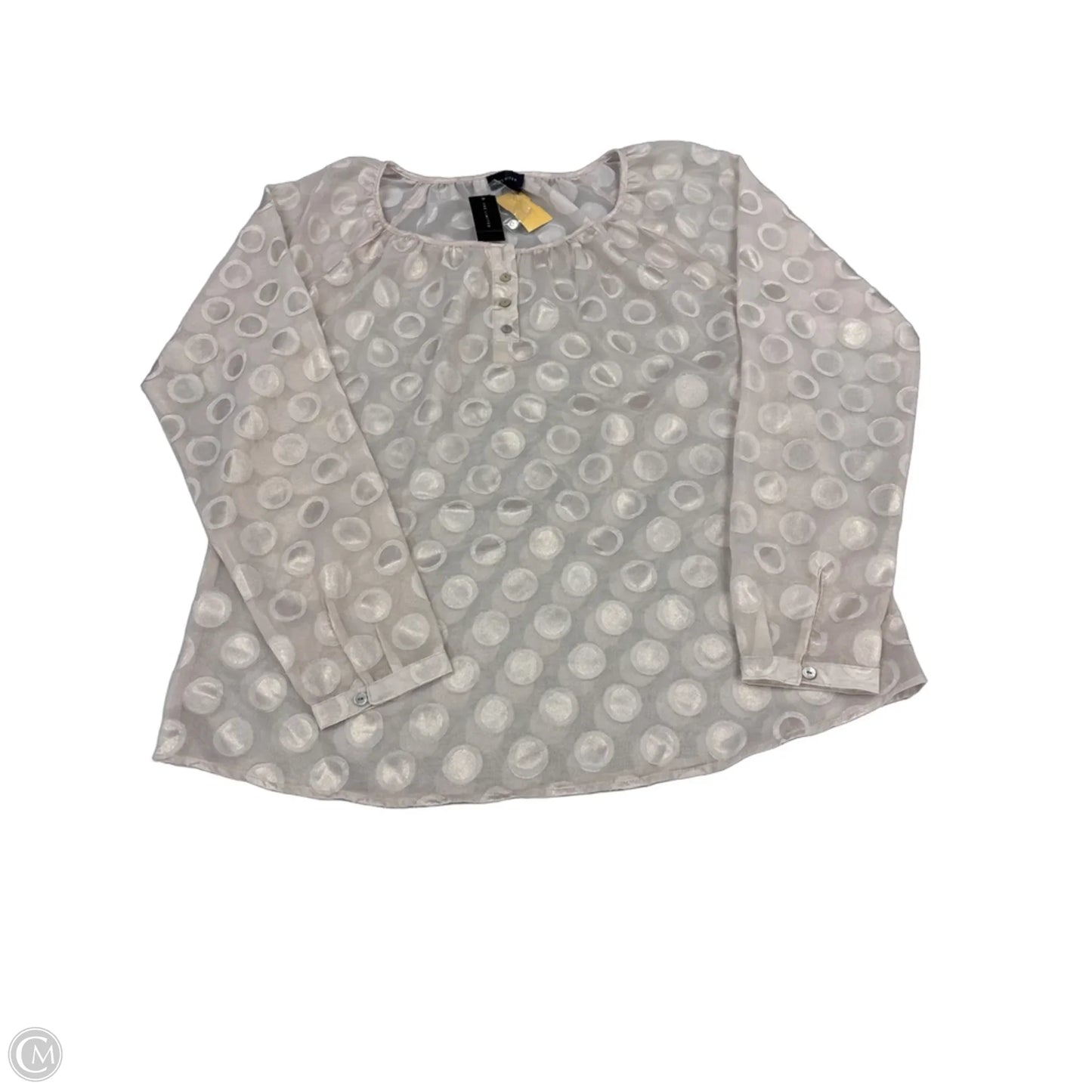 Top Long Sleeve By Limited In Polkadot Pattern, Size: L