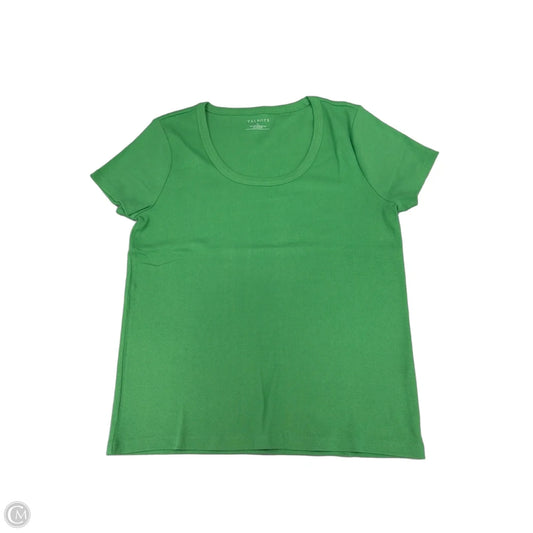 Top Short Sleeve By Talbots In Green, Size: Xl