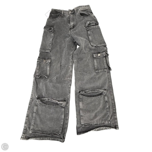 Jeans Wide Leg By Forever 21 In Black Denim, Size: 6