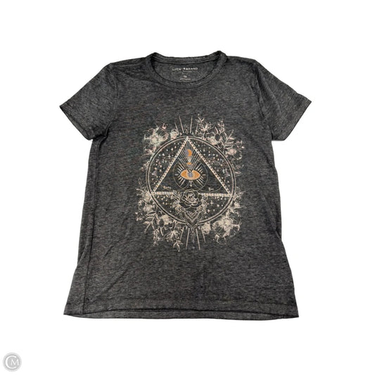 Top Short Sleeve By Lucky Brand In Grey, Size: Xs