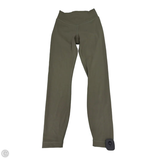 Athletic Leggings By Lululemon In Green, Size: 4