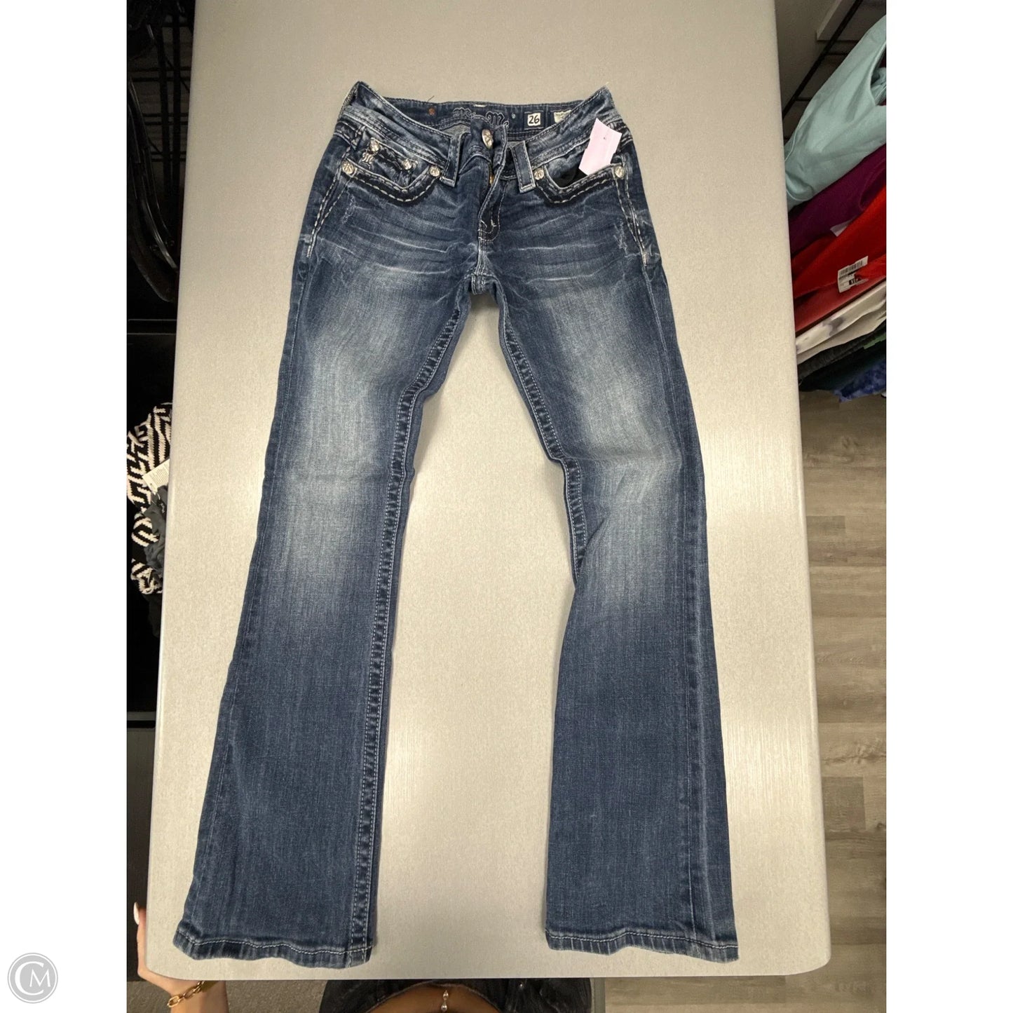 Jeans Boot Cut By Miss Me In Blue Denim