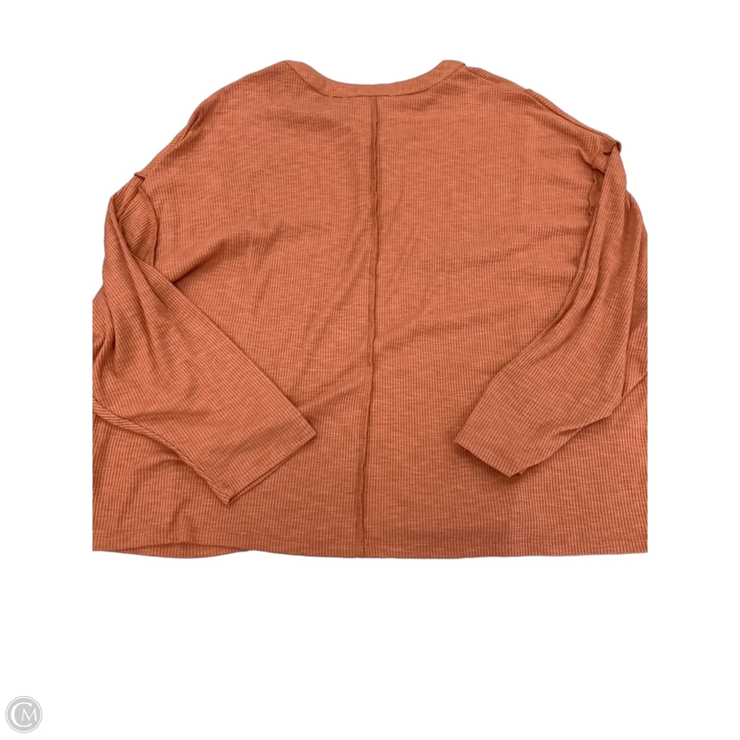 Top Long Sleeve By Baltic Born In Orange, Size: 1x