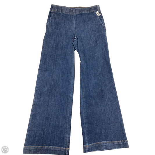 Jeans Wide Leg By Talbots In Blue Denim, Size: 4p