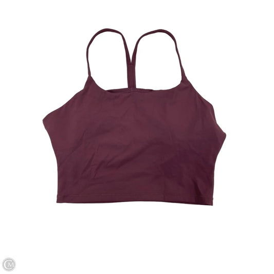 Athletic Bra By Crz Yoga In Purple, Size: L