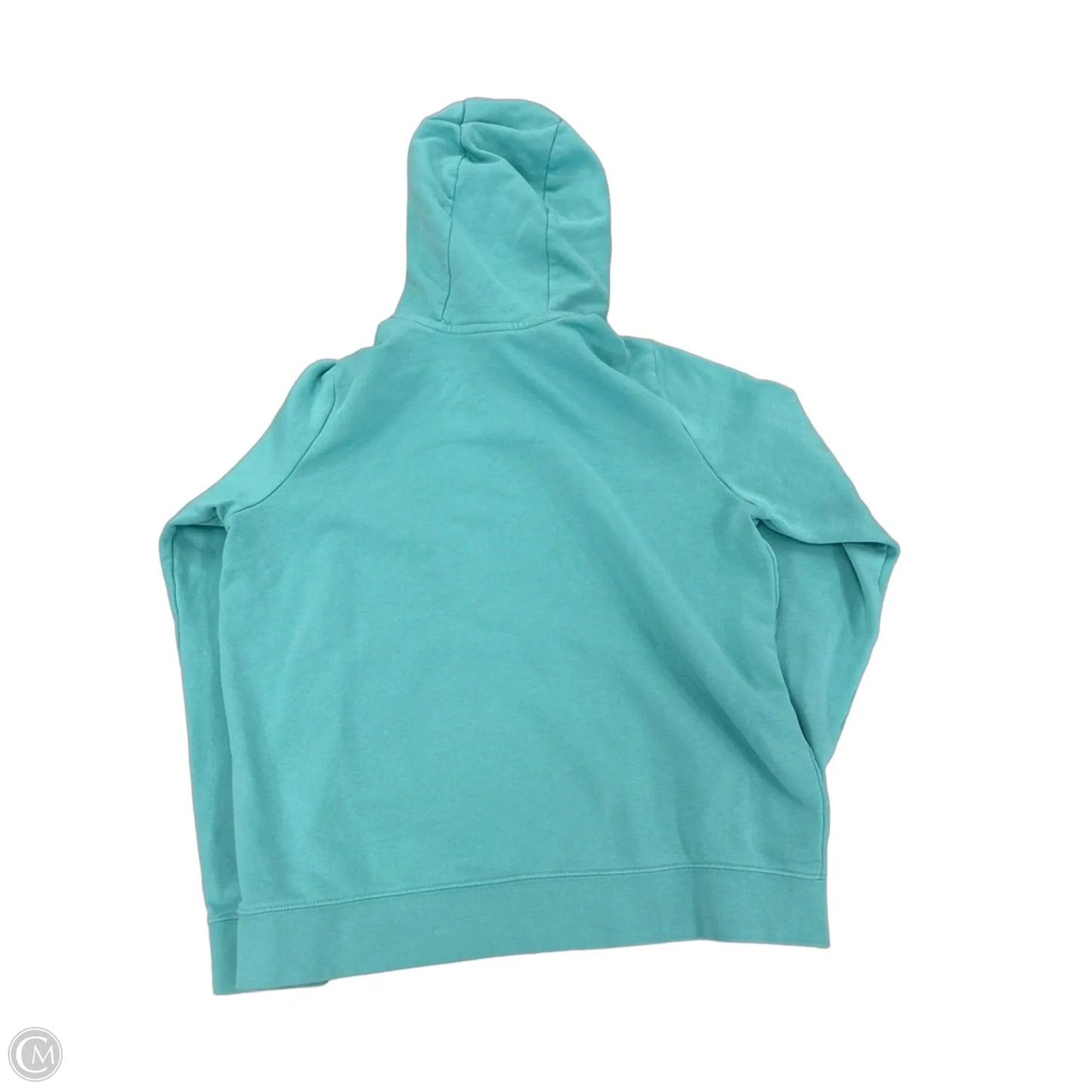 Sweatshirt Hoodie By Nike In Aqua, Size: L