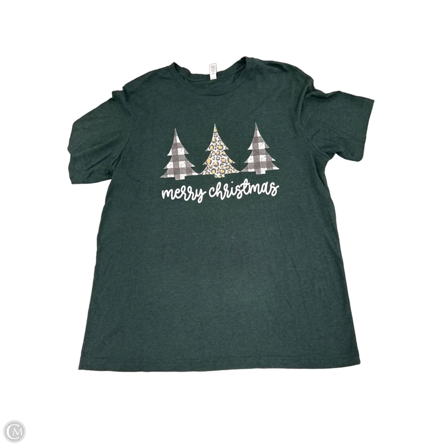 Top Short Sleeve By Bella + Canvas In Green, Size: Xl