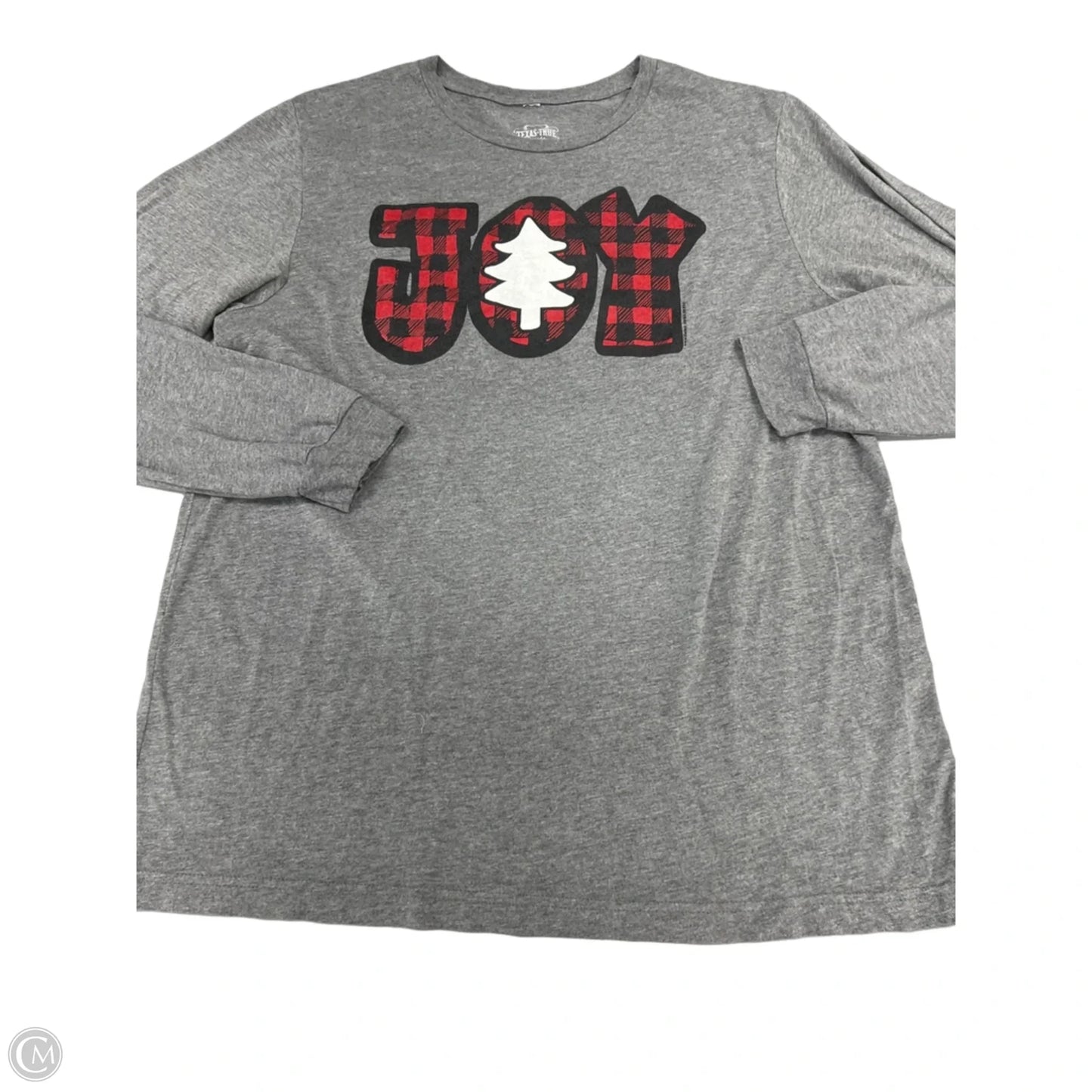 Top Long Sleeve By Texas True Threads In Grey, Size: Xl