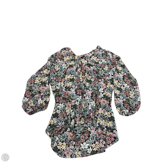 Top 3/4 Sleeve By Tahari In Floral Print, Size: 1x