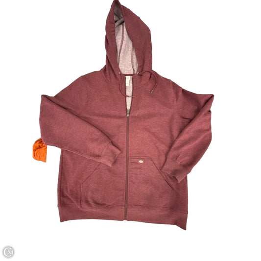 Sweatshirt Hoodie By Dickies In Red, Size: Xl