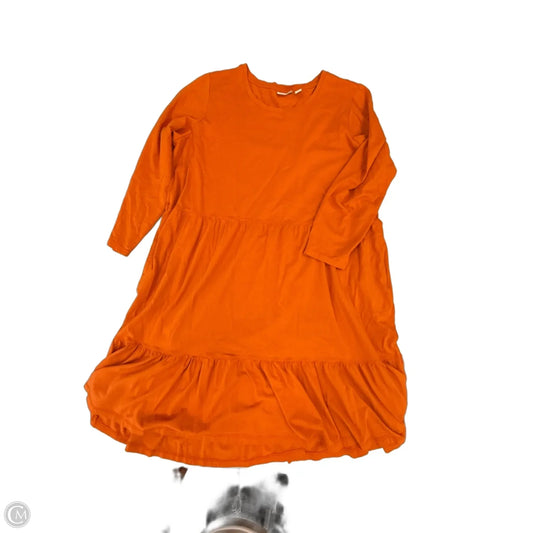 Dress Casual Short By Logo In Orange, Size: Xlp