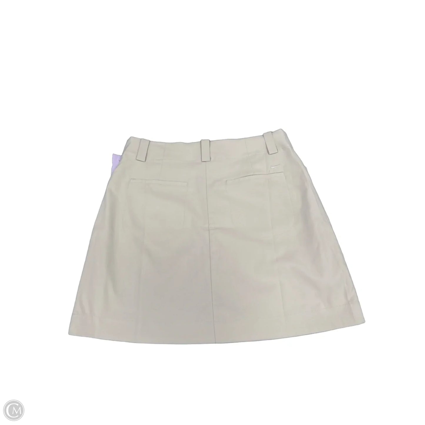 Athletic Skort By Nike In Cream, Size: M