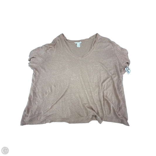 Top Short Sleeve By H&m In Beige, Size: Xl