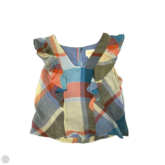 Top Short Sleeve By Maeve In Multi-colored, Size: Xs