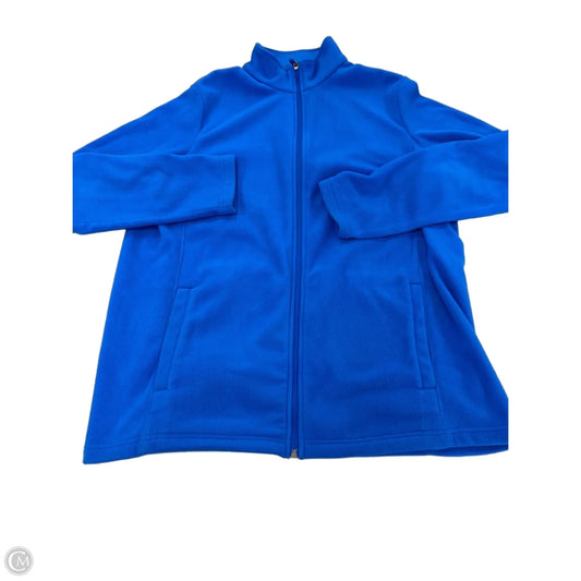Jacket Fleece By Lands End In Blue, Size: Xl