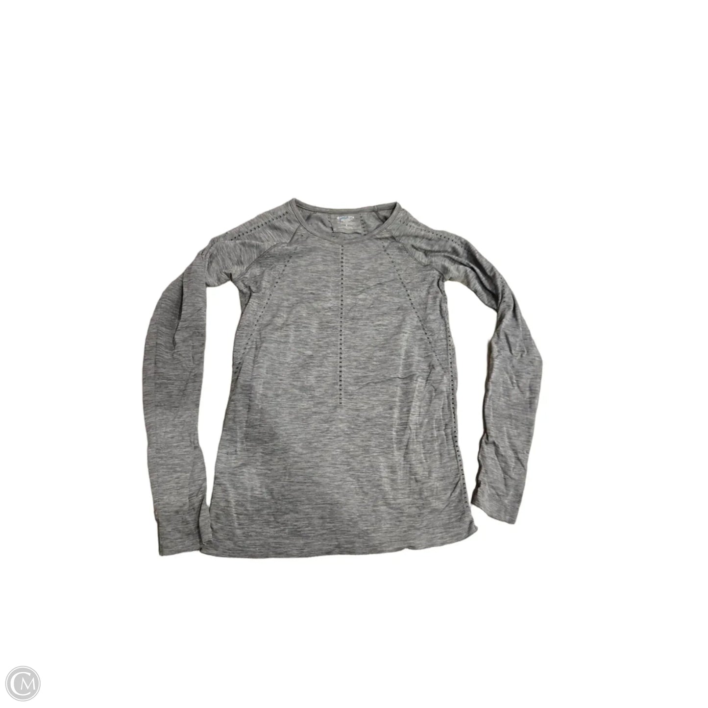 Athletic Top Long Sleeve Crewneck By Athleta In Grey, Size: S