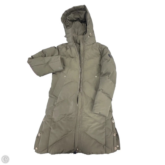 Coat Puffer & Quilted By French Connection In Green, Size: Xs