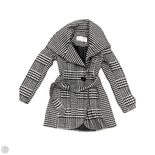 Coat Peacoat By Jessica Simpson In Black & White, Size: Xs