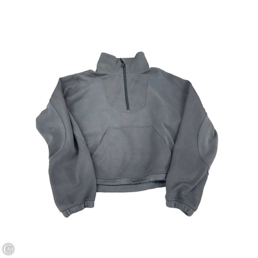 Athletic Jacket By Lululemon In Grey, Size: 6