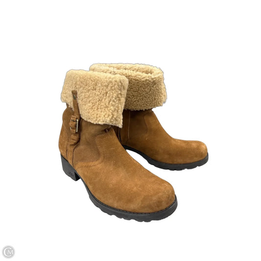 Boots Designer By Ugg In Brown, Size: 10