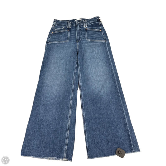Jeans Wide Leg By Paige In Blue Denim, Size: 8
