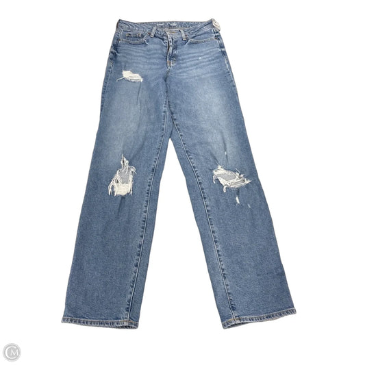 Jeans Straight By Old Navy In Blue Denim, Size: 8tall